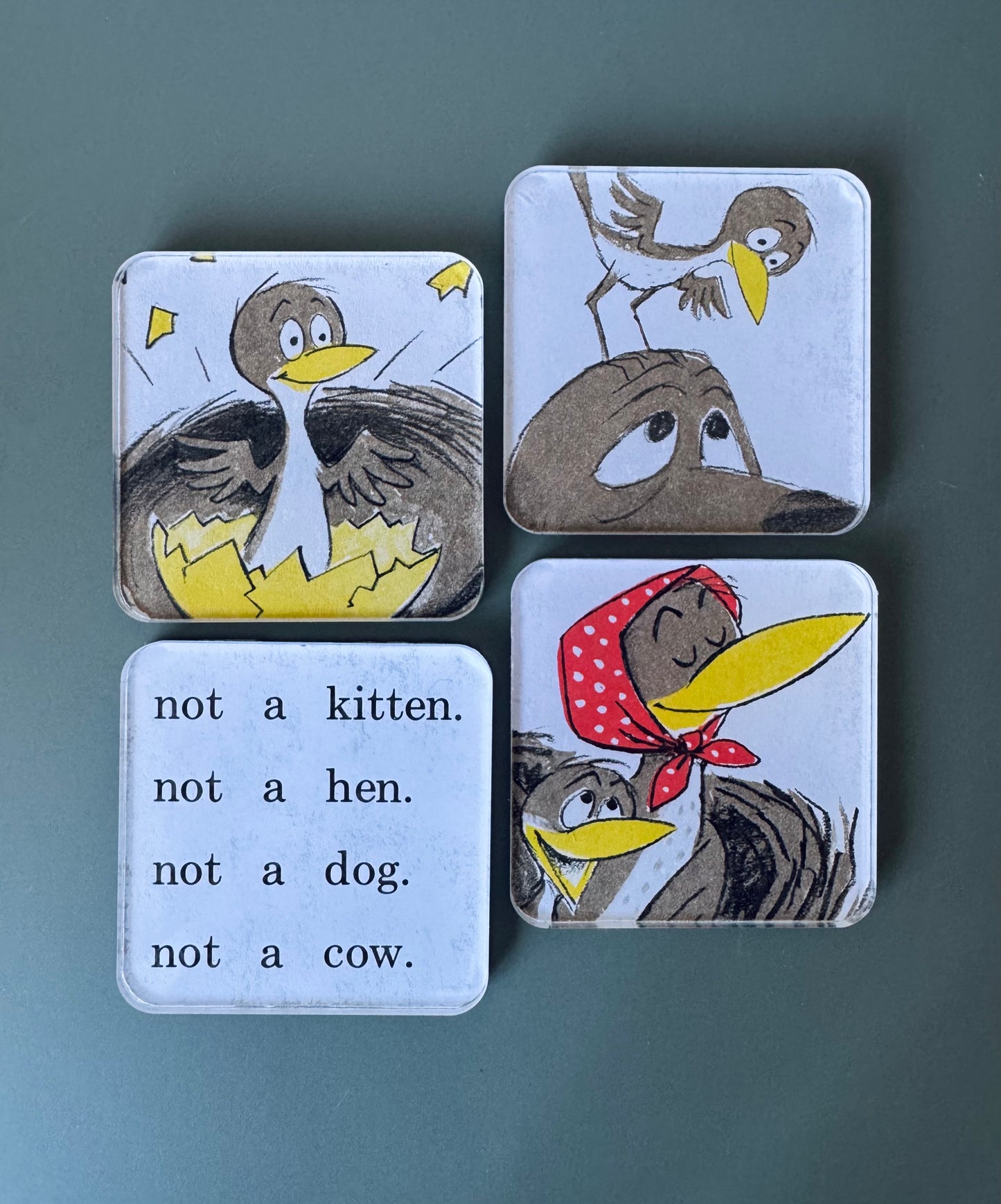 Upcycled ‘Are You My Mother?’ Book Art Magnets