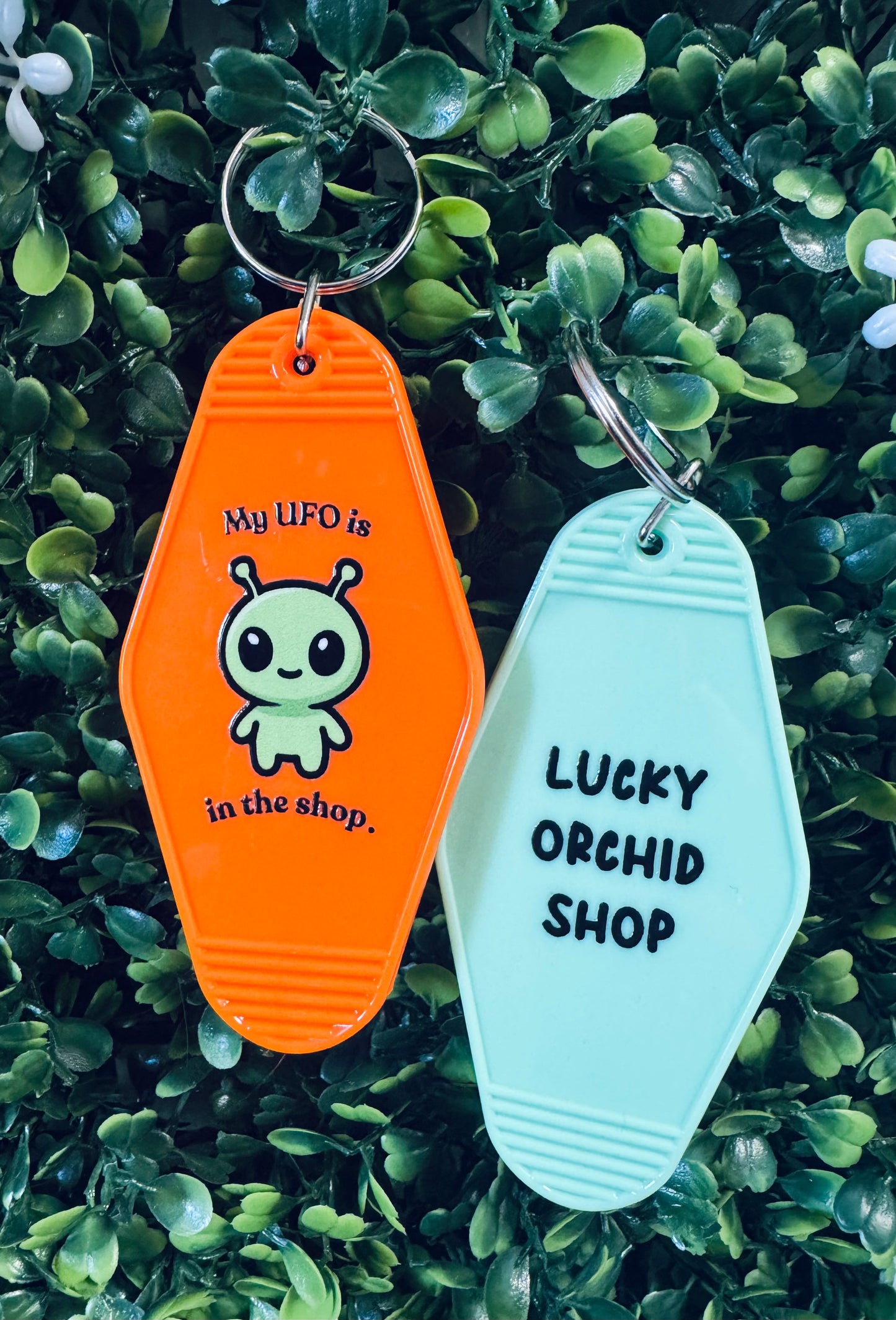 UFO Motel Keychain