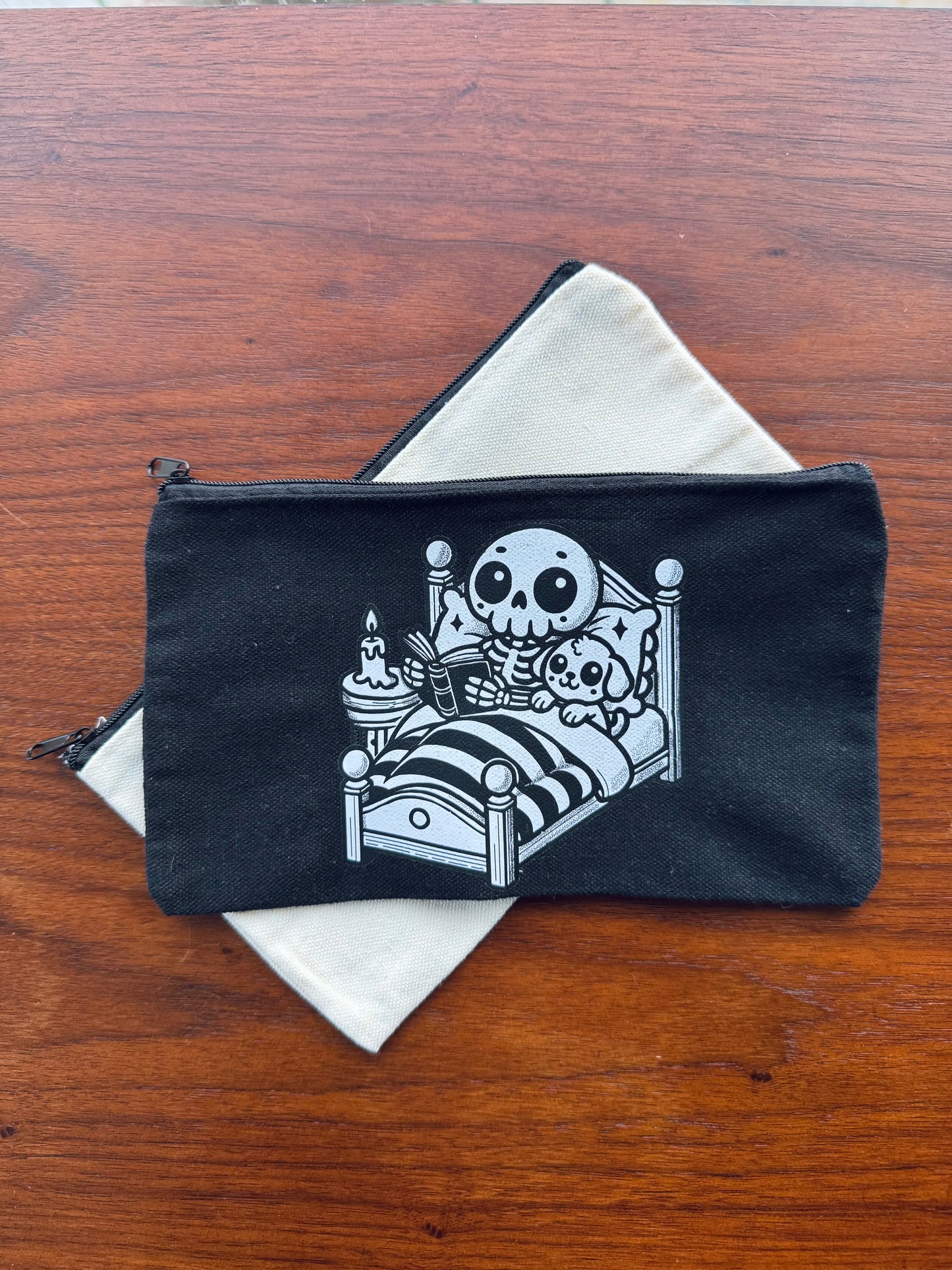 Bedtime Snuggles Canvas Cosmetic/Pencil Case