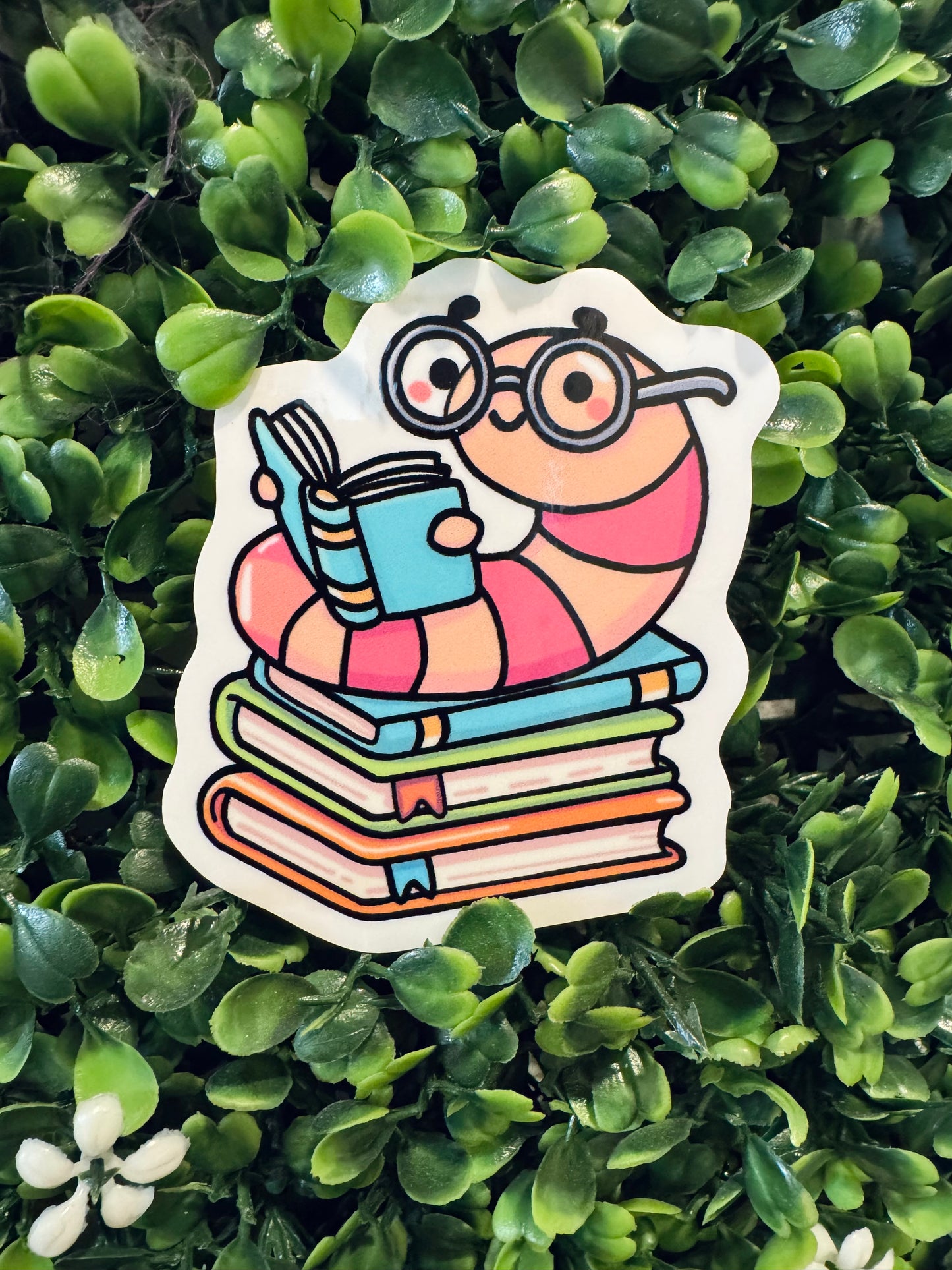 Bookworm Sticker