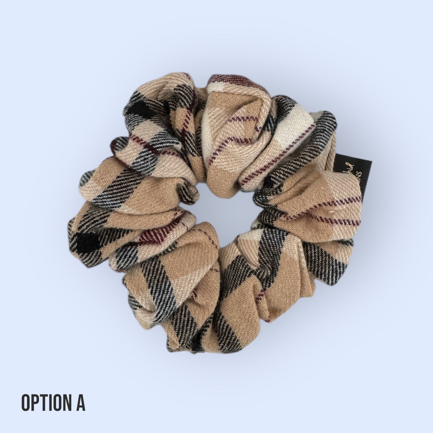 One of One Flannel Scrunchies