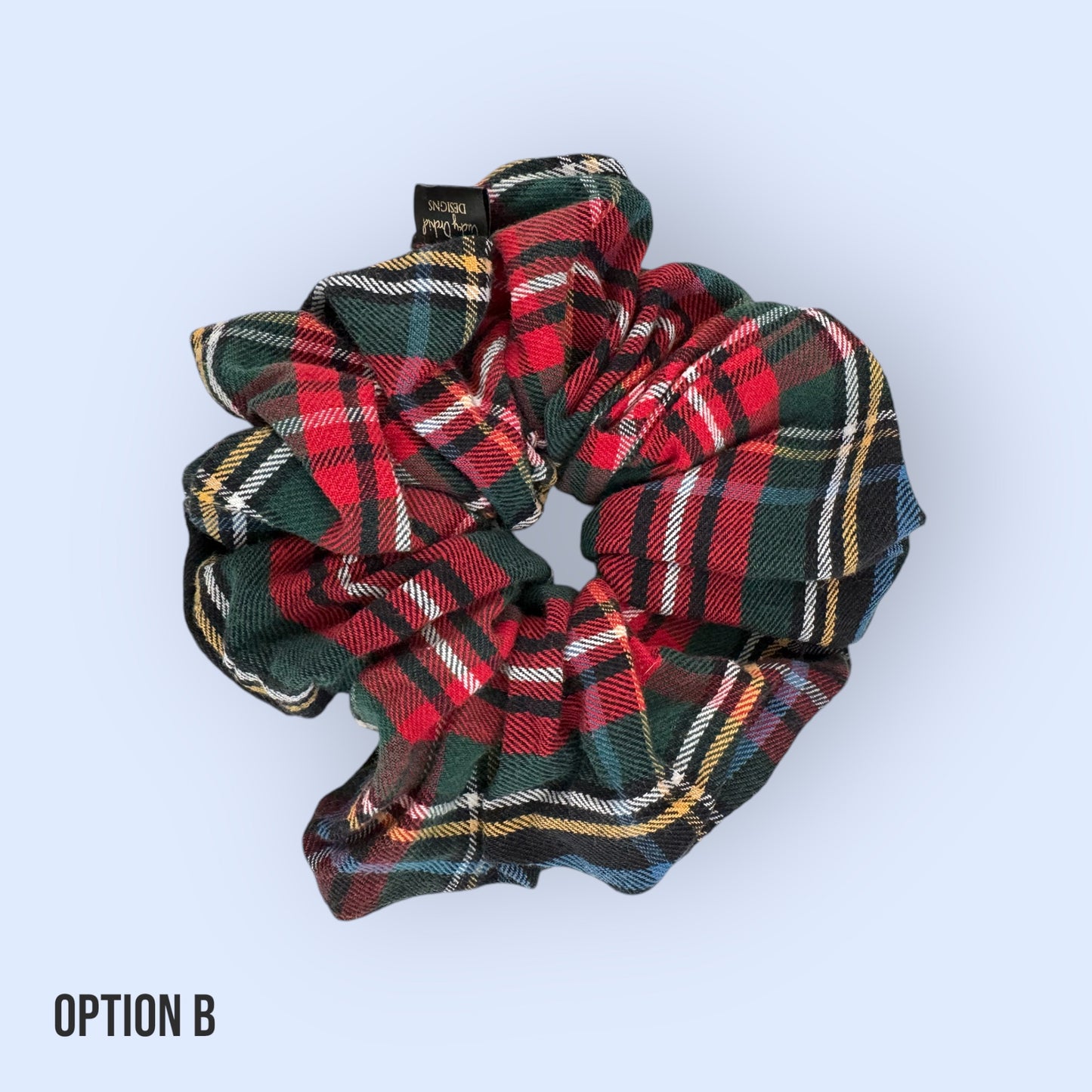 One of One Flannel Scrunchies