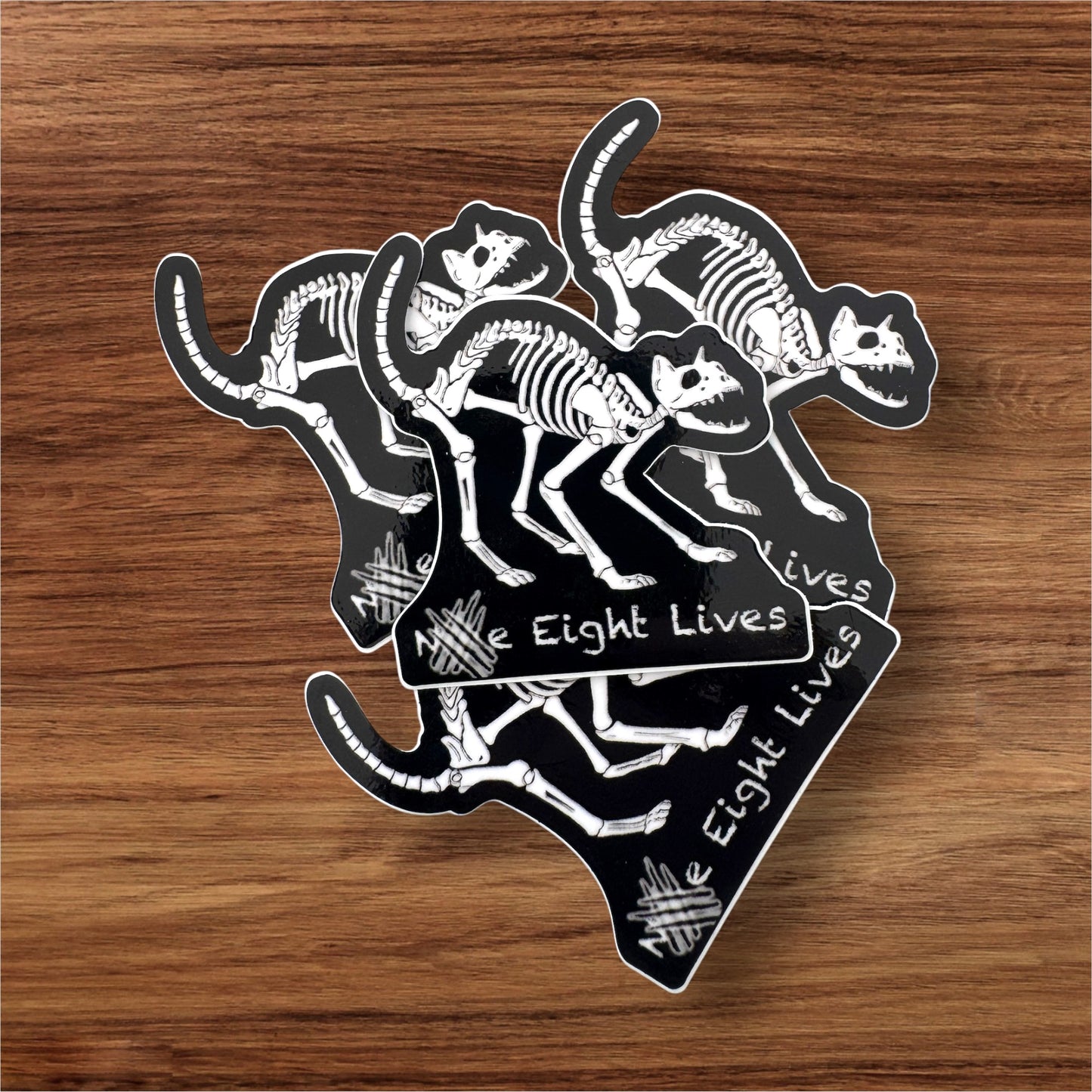 Eight Lives Sticker