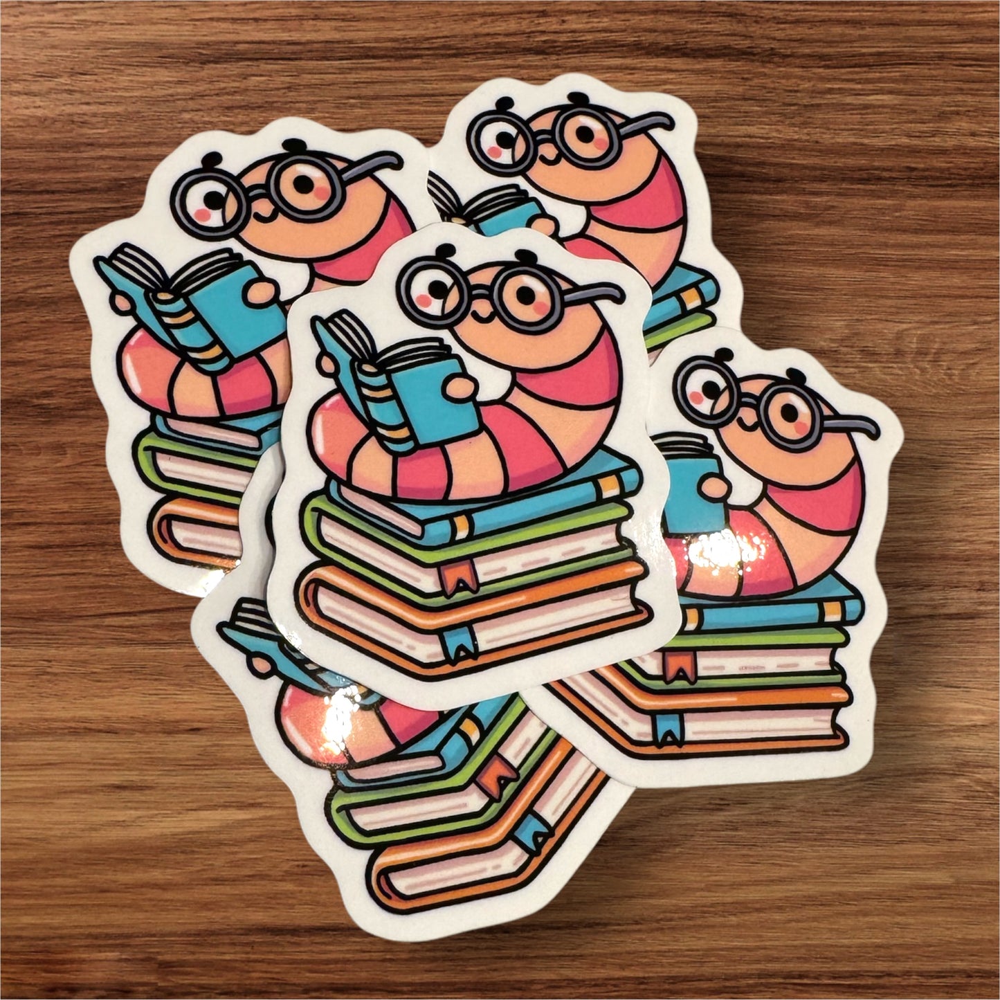 Bookworm Sticker