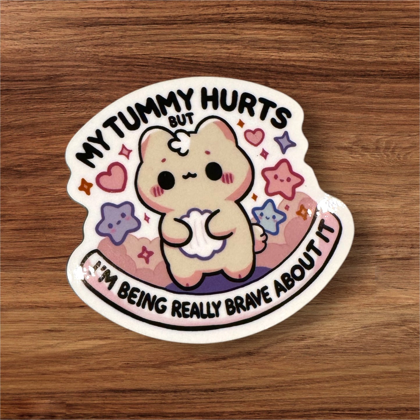 My Tummy Hurts Sticker