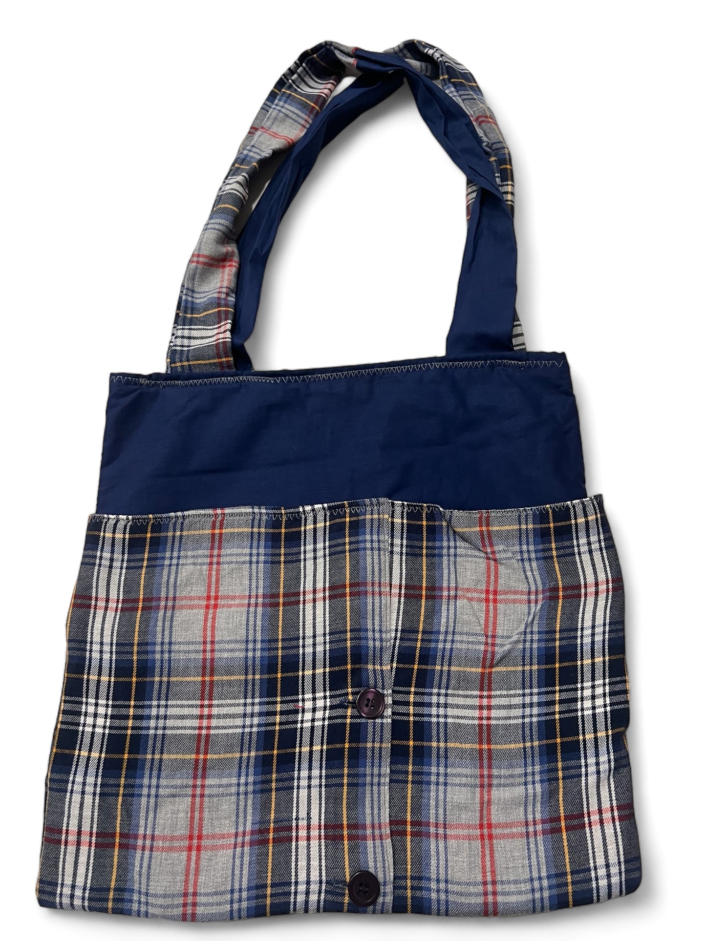 ‘The Sienna’ - Upcycled Flannel Tote Bag