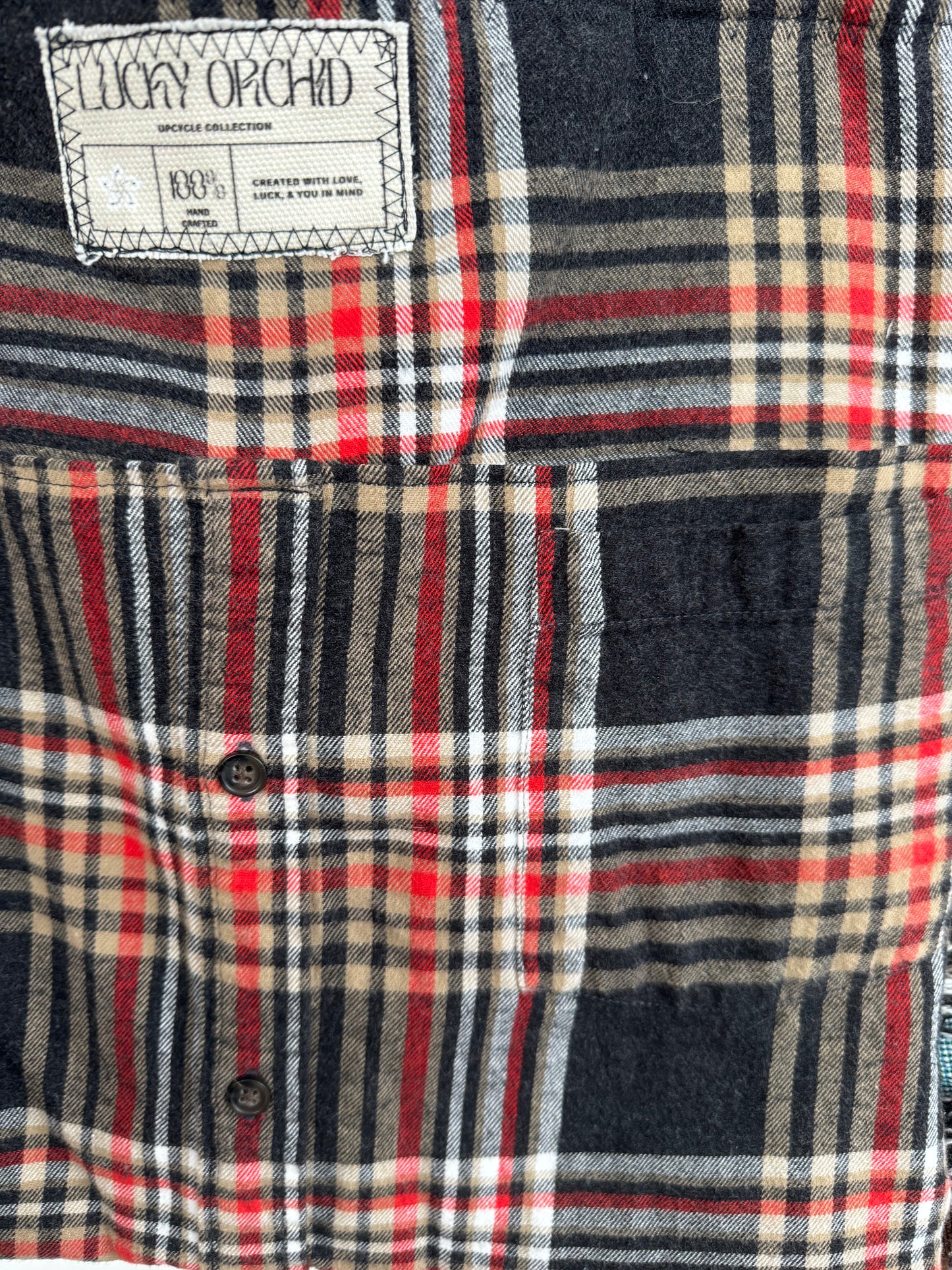 ‘The Ellie’ - Upcycled Flannel Tote Bag