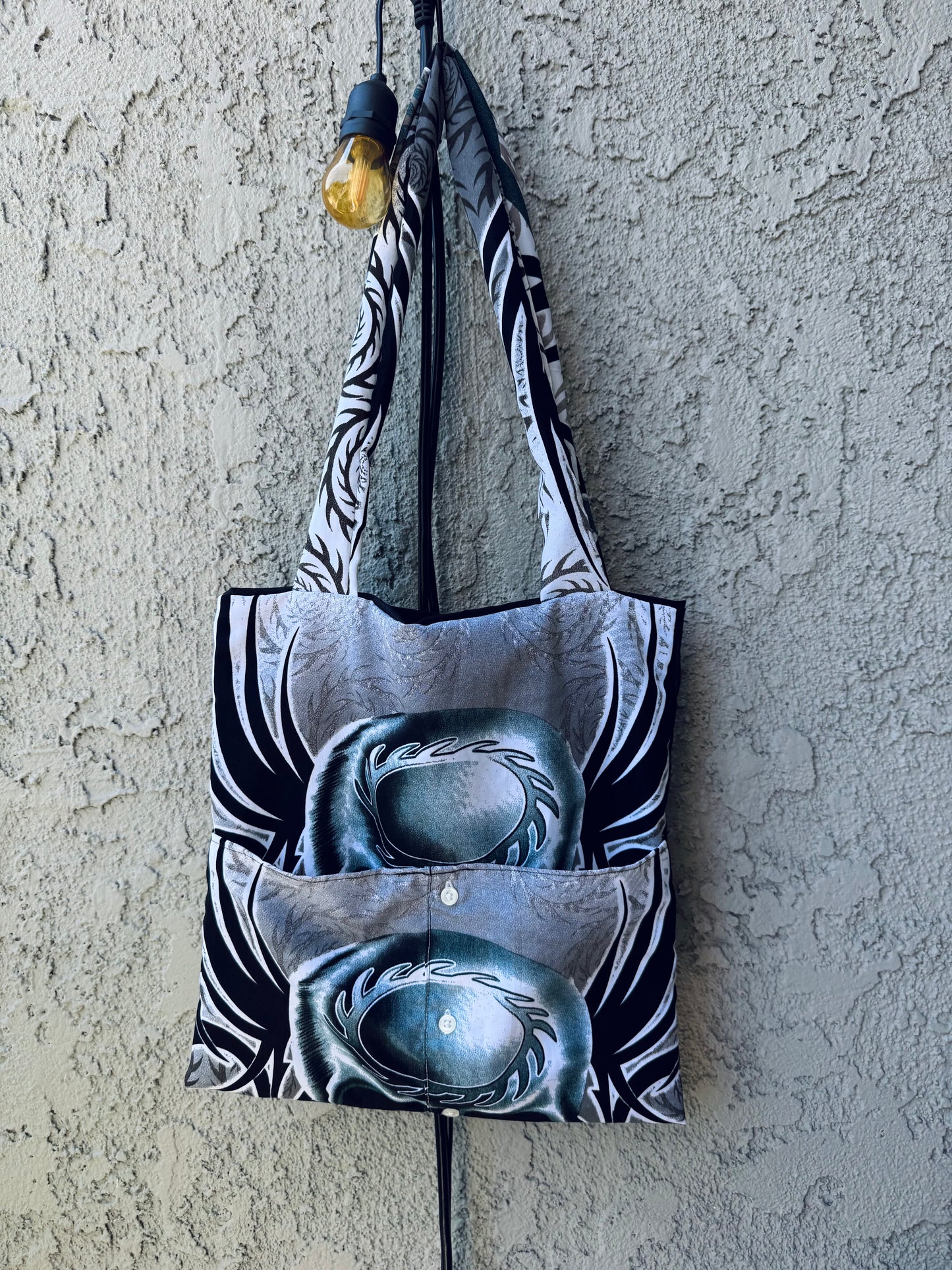 ‘The Skull’ - Upcycled T-Shirt Tote Bag