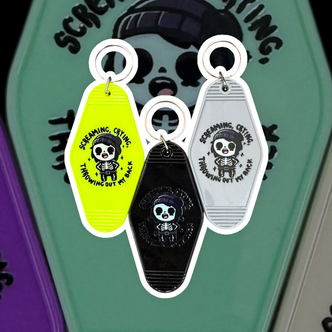 Screaming, Crying, Throwing Out My Back Keychain