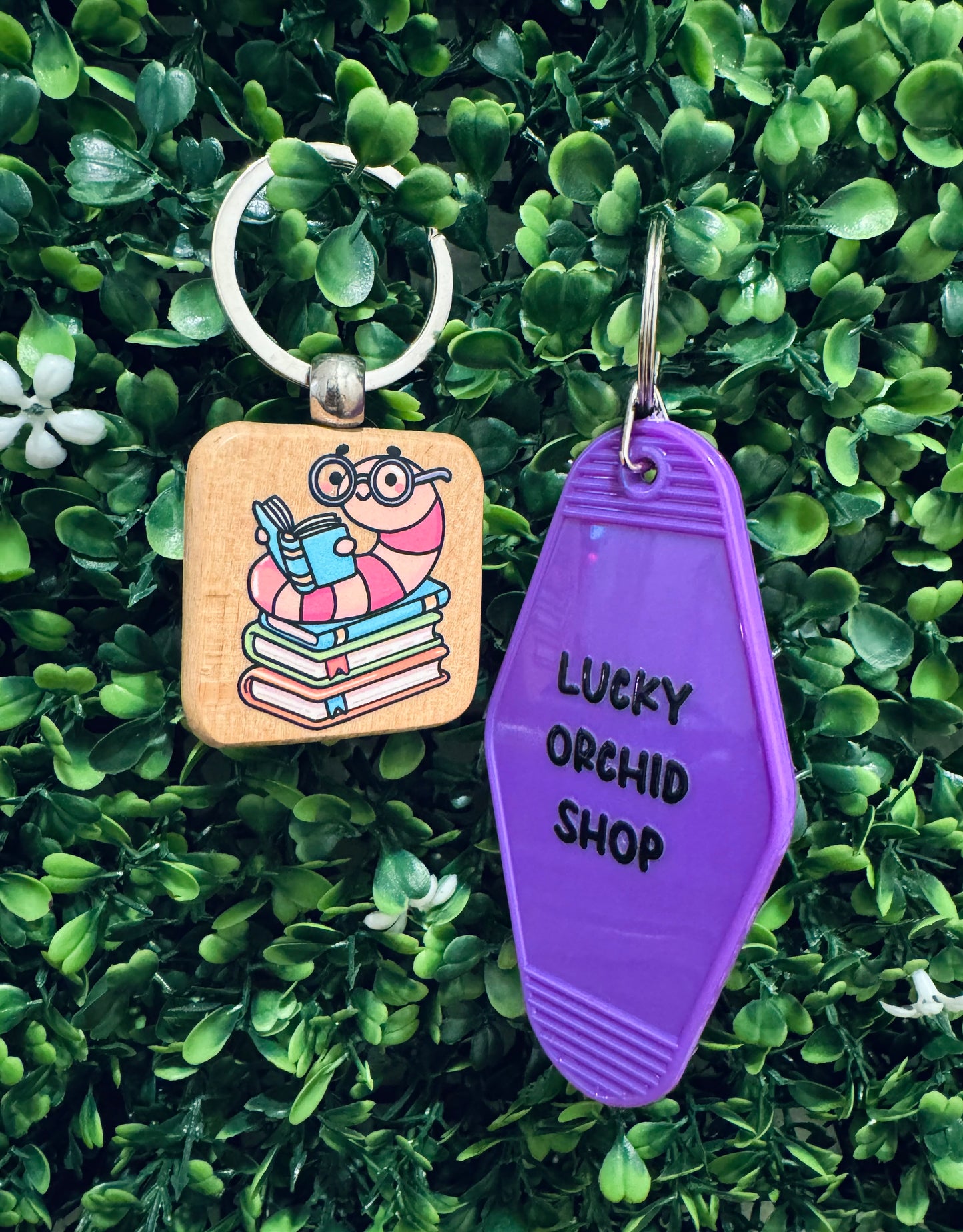 Bookworm Keychain