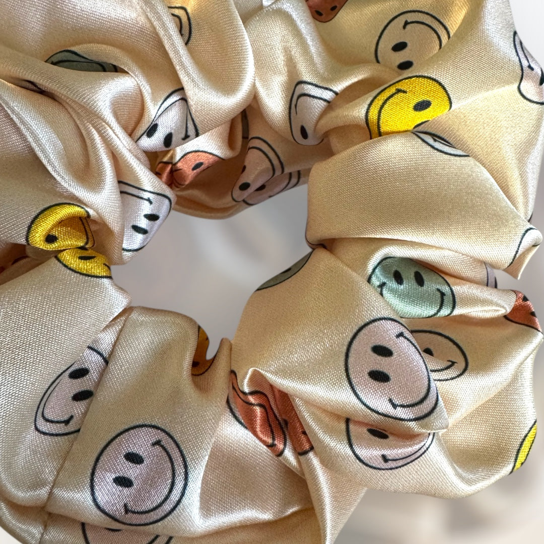 All Smiles Handmade Satin Scrunchie