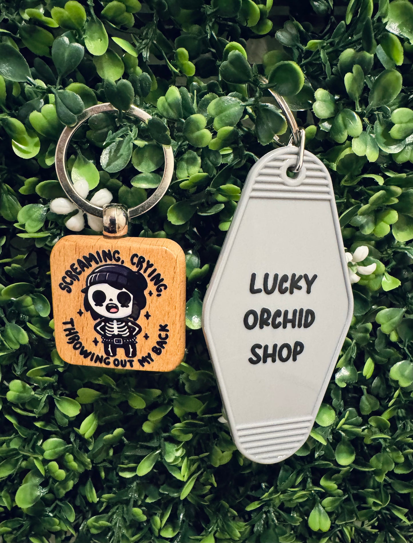 Screaming, Crying, Throwing Out My Back Keychain