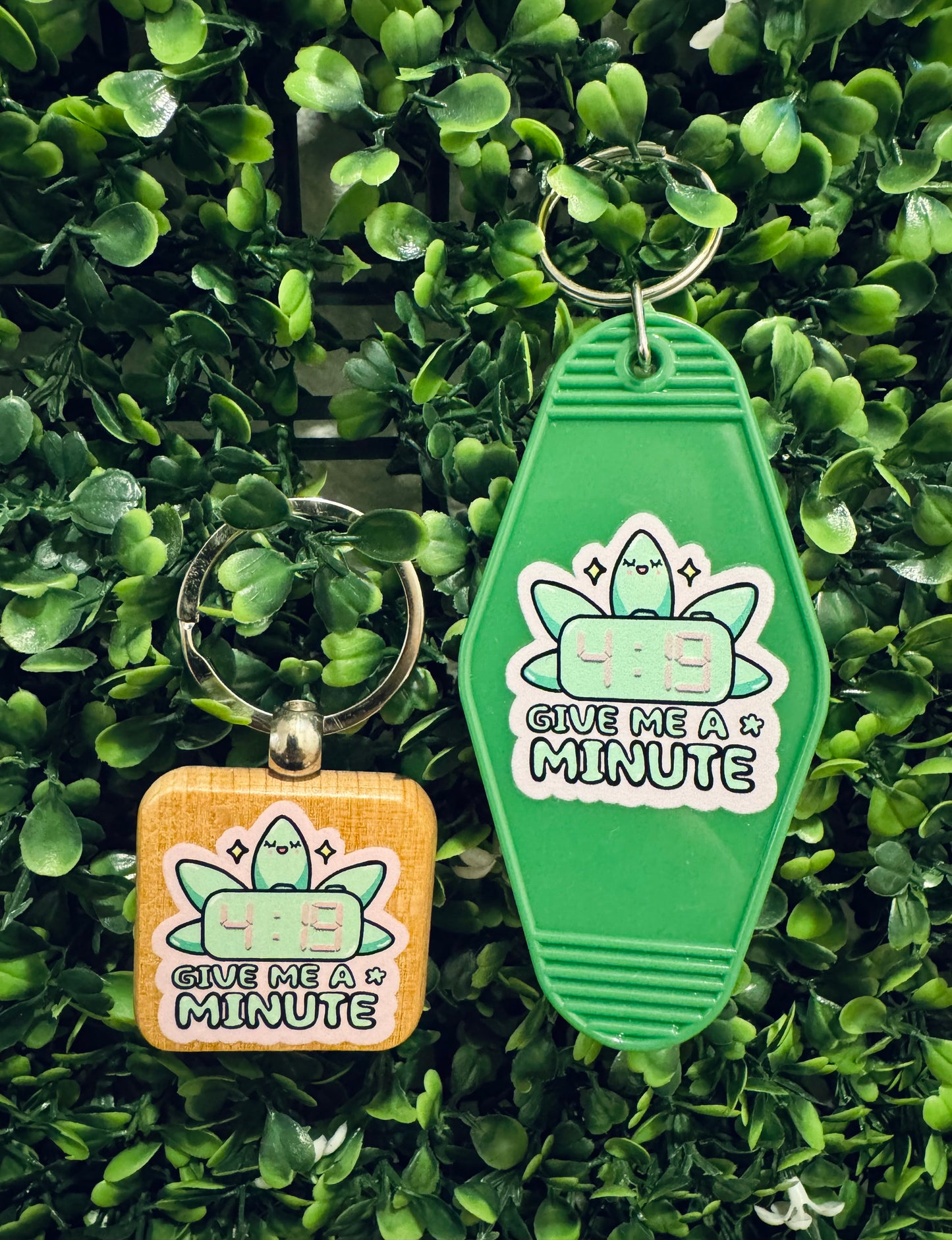 Give Me A Minute Keychain