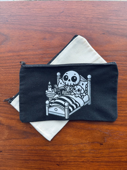 Bedtime Snuggles Canvas Cosmetic/Pencil Case