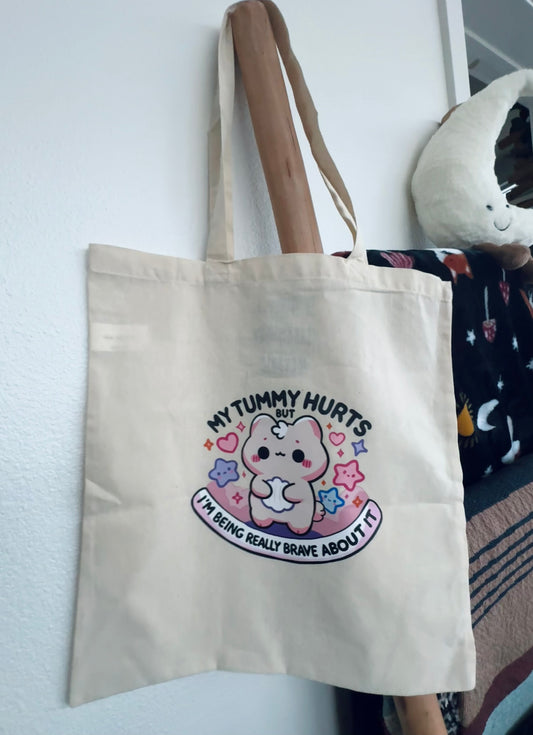 My Tummy Hurts Canvas Tote Bag