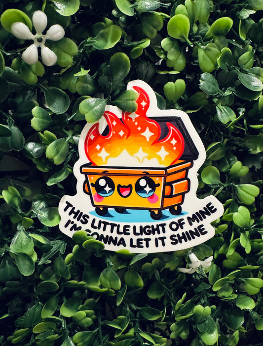 Dumpster Fire Sticker