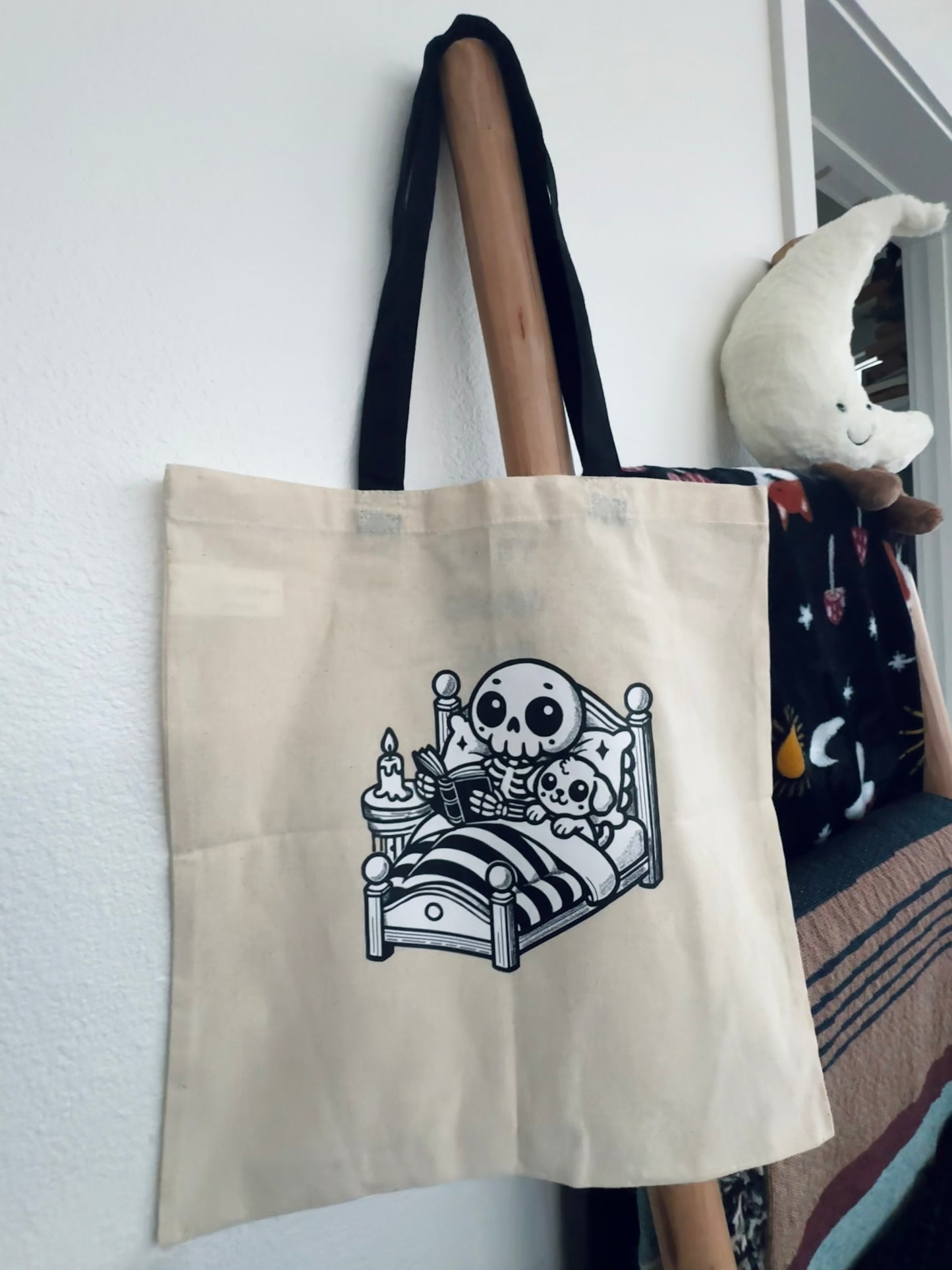 Bedtime Snuggles Canvas Tote Bag