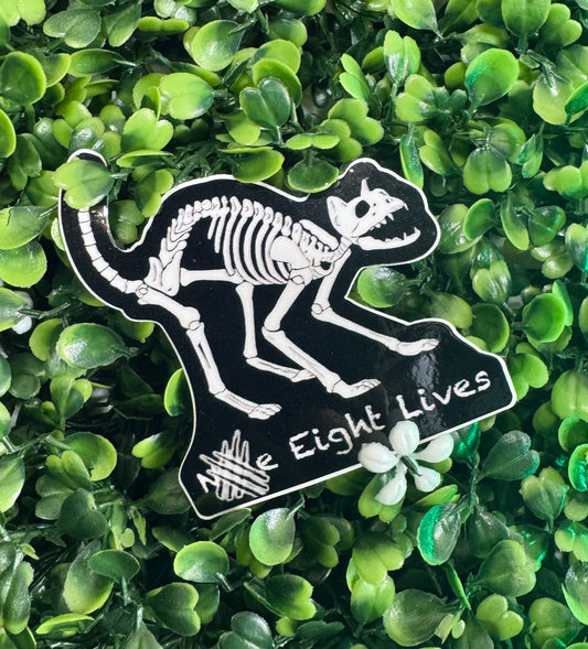 Eight Lives Sticker