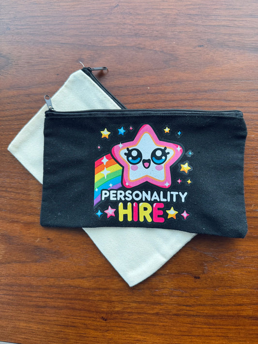 Personality Hire Canvas Cosmetic/Pencil Case