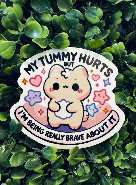My Tummy Hurts Sticker
