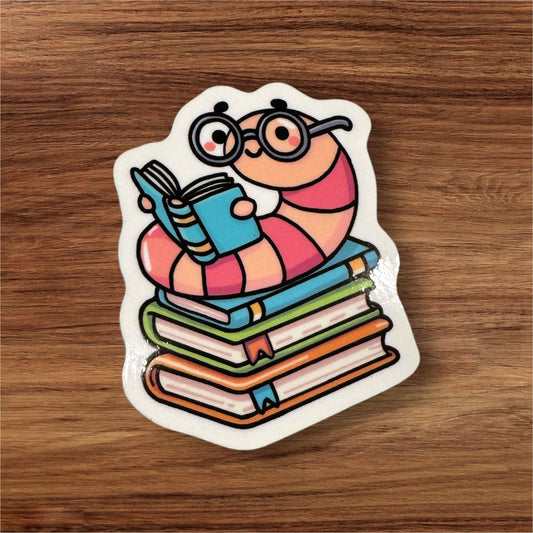 Bookworm Sticker
