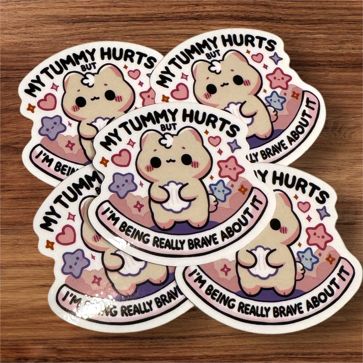 My Tummy Hurts Sticker
