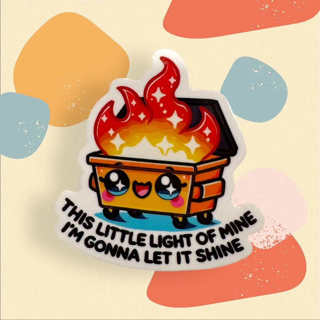 Dumpster Fire Sticker