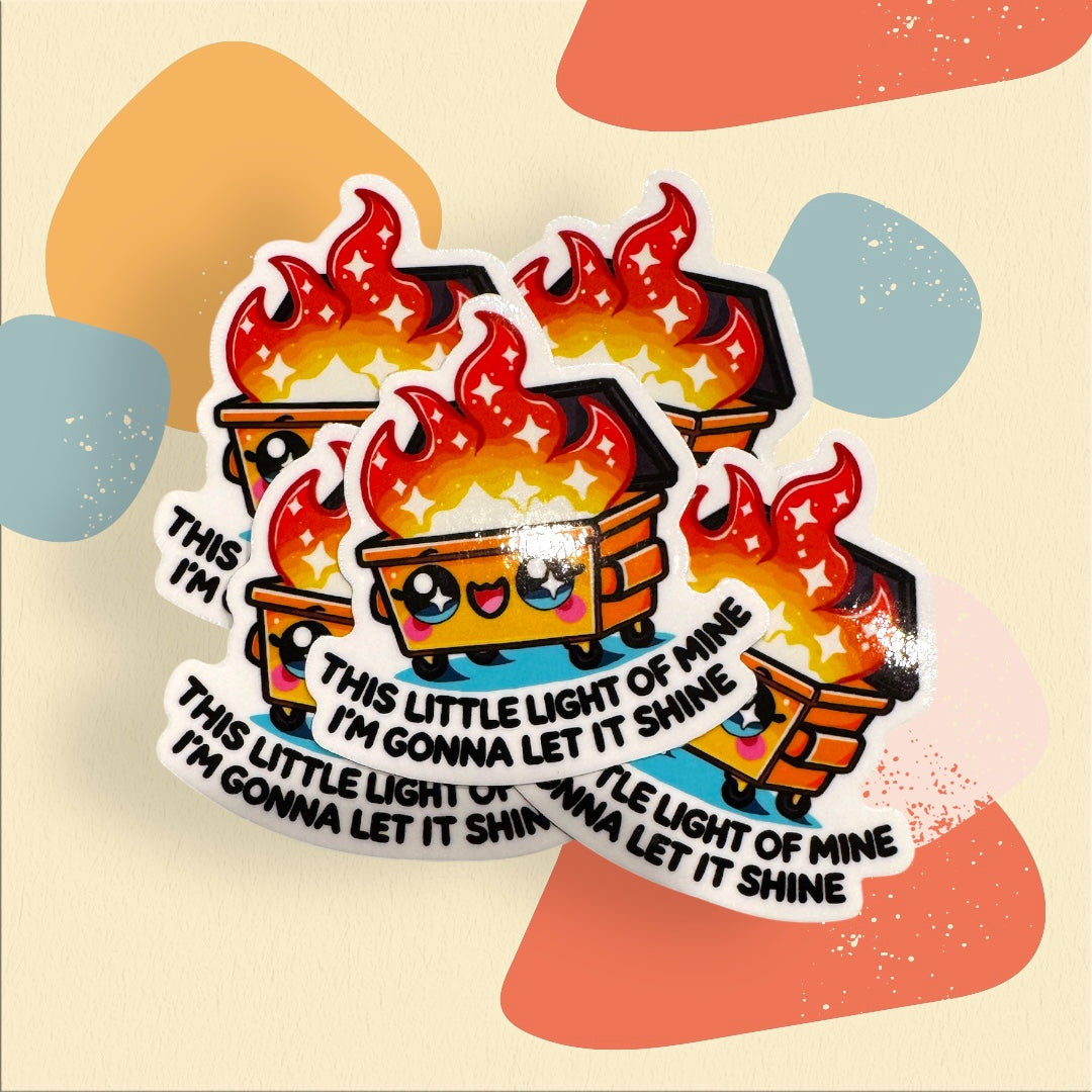 Dumpster Fire Sticker