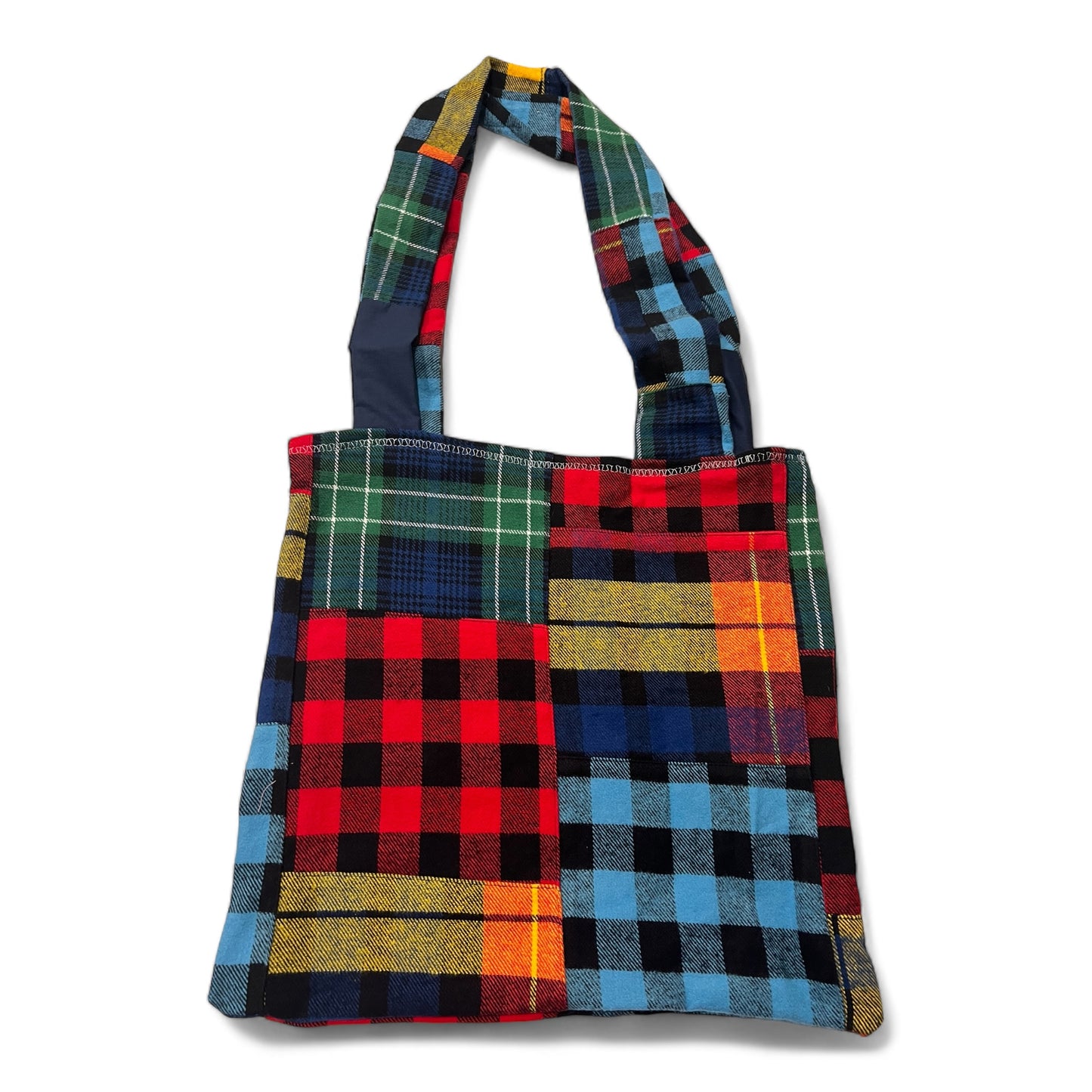 ‘The Rogue’ - Upcycled Flannel Tote Bag