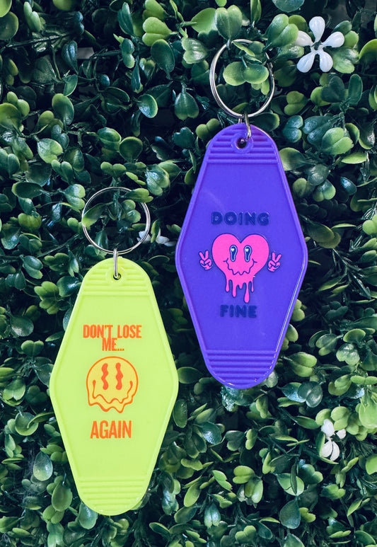 Melty Face Motel Keychain