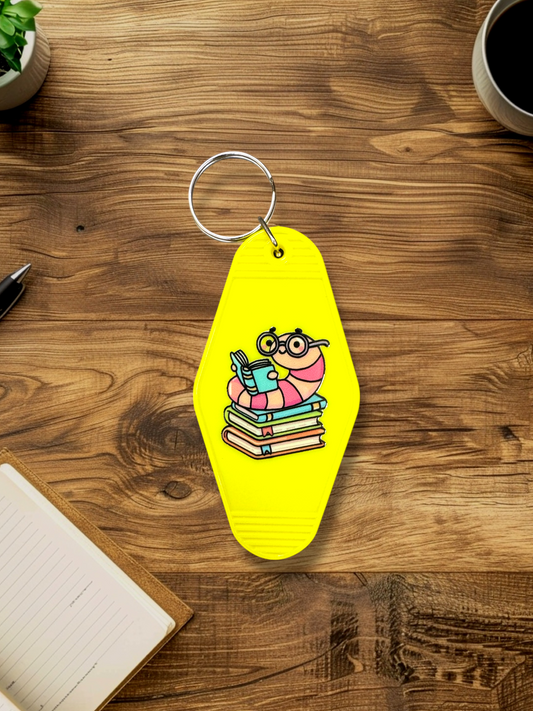 Bookworm Keychain