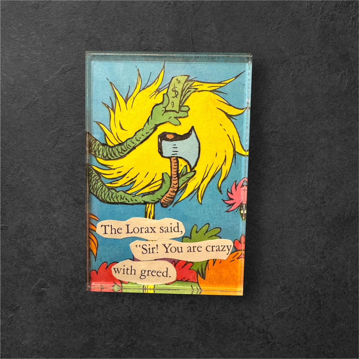 Upcycled One Of A Kind Collage Magnets