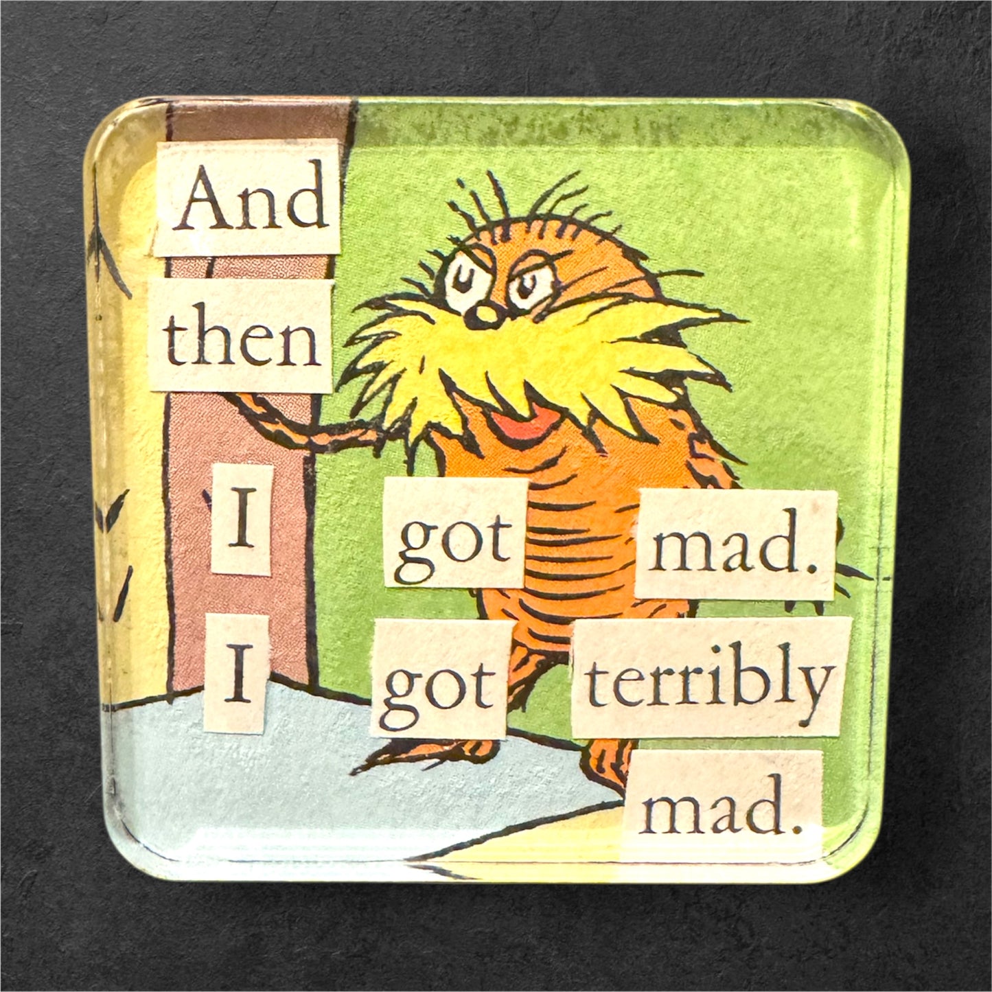 Upcycled One Of A Kind Collage Magnets