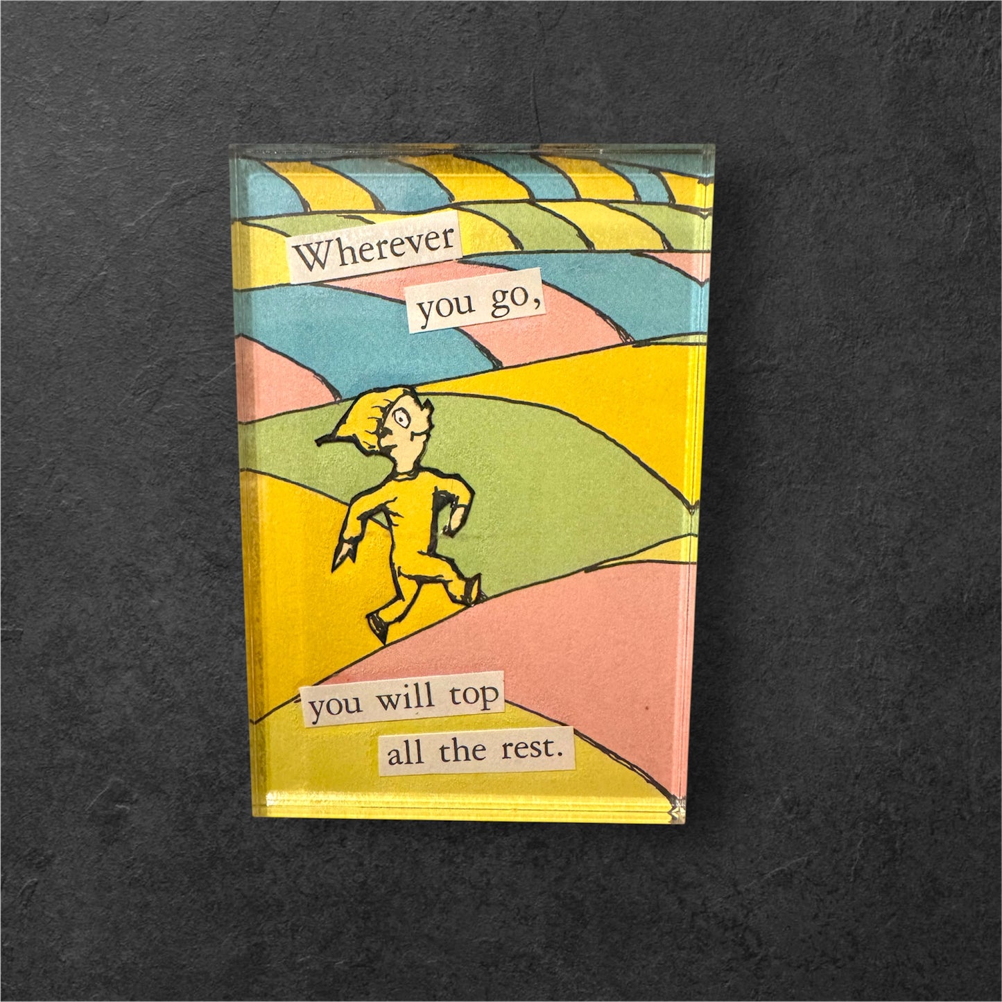 Upcycled One Of A Kind Collage Magnets