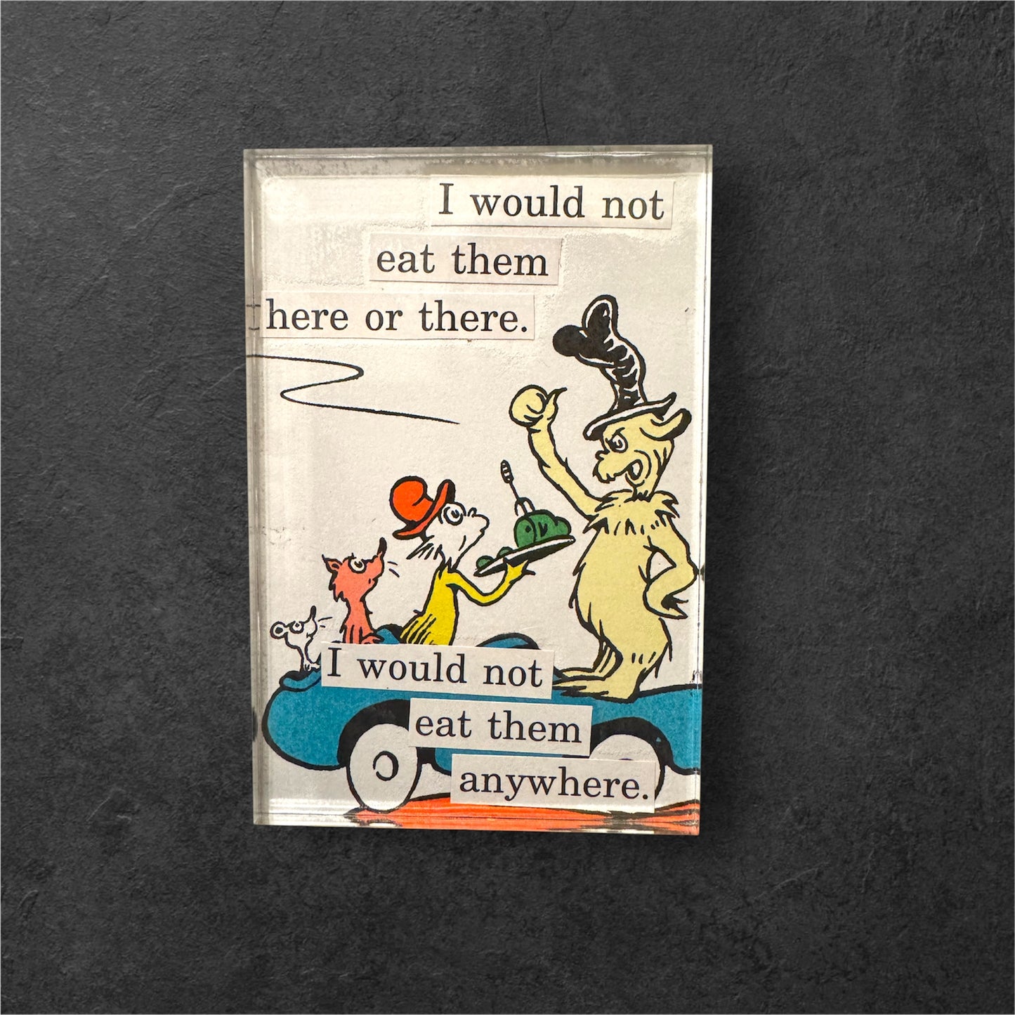 Upcycled One Of A Kind Collage Magnets