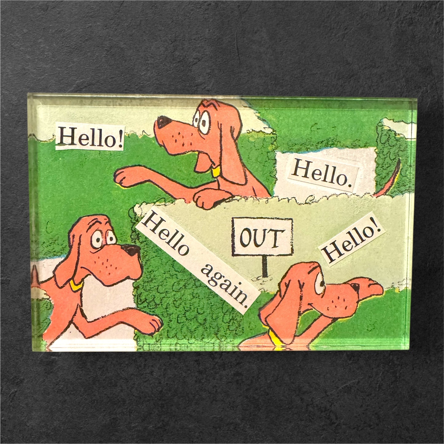 Upcycled One Of A Kind Collage Magnets