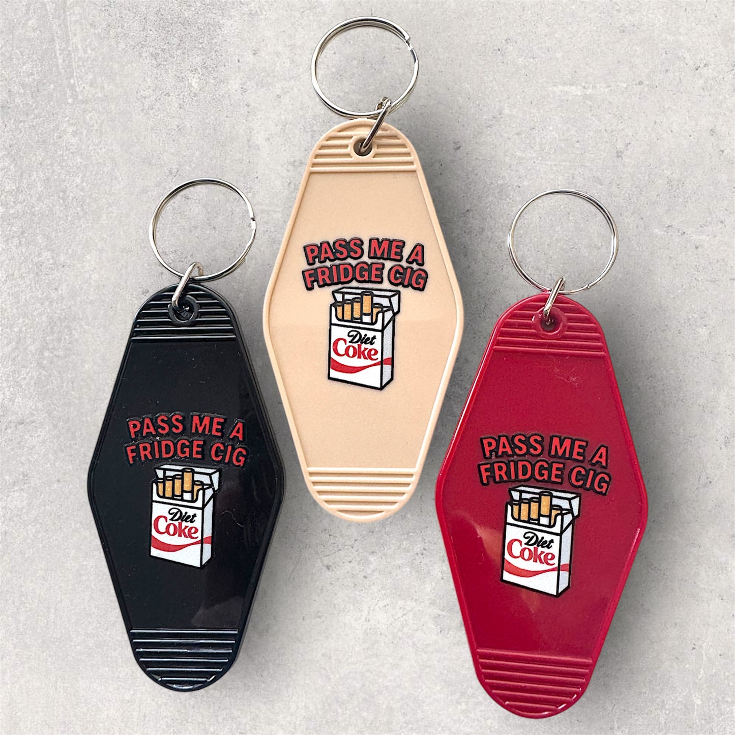 Fridge Cig Motel Keychain