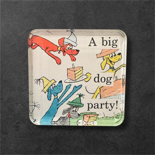A Big Dog Party! Magnet (2x2)