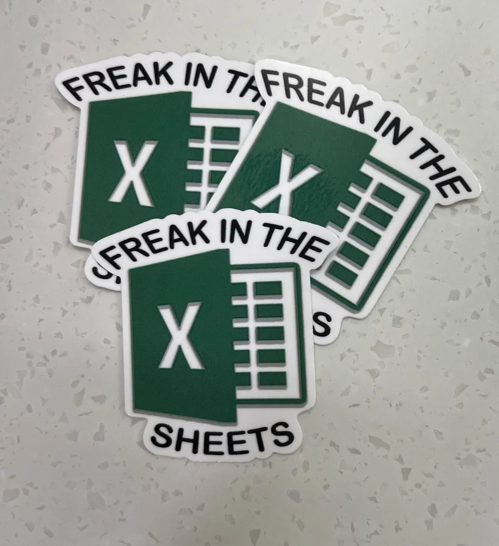 Freak in the Sheets Sticker